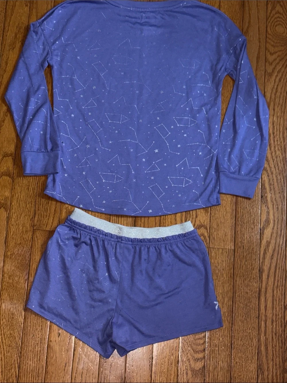 More Than Magic Purple Constellation Long-Sleeve Top & Shorts Pajama Set